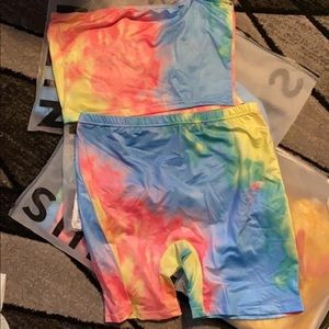 Two piece tie-dye summer set